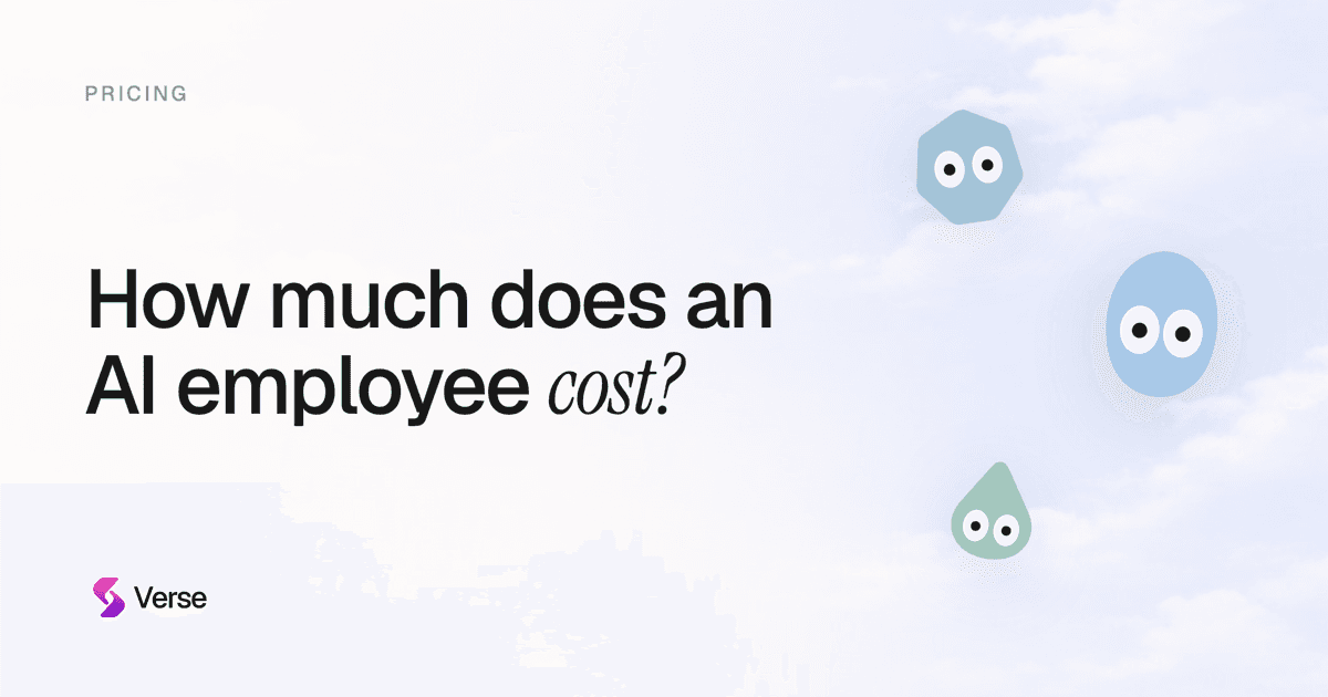 AI employee cost and pricing in 2026